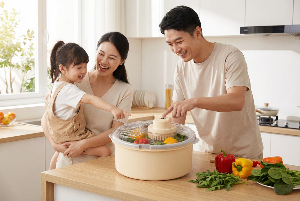 Family using Hygea Spinner