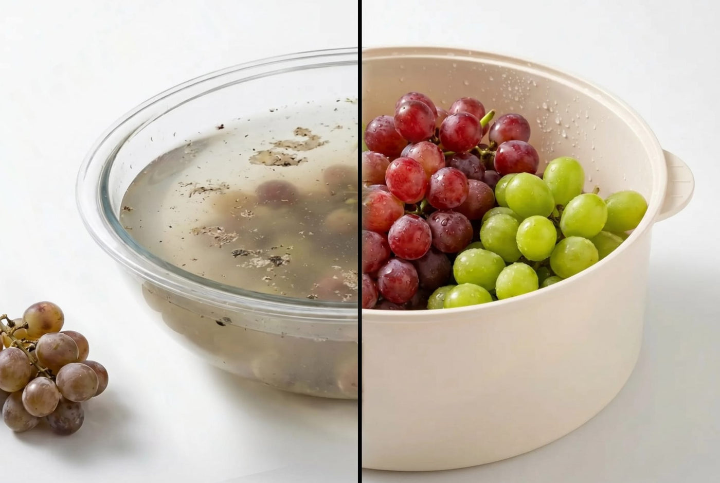 Before and after comparison