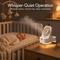 AeroMist Pro | 3-in-1 Cooling Fan, Humidifier & Ambient Light