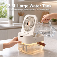 AeroMist Pro | 3-in-1 Cooling Fan, Humidifier & Ambient Light