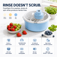 FreshSpin Pro 4-in-1 Electric Fruit & Vegetable Washer